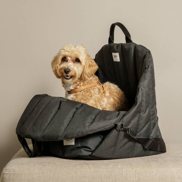 Car seat for dogs black for wholesale by Hunting Pony