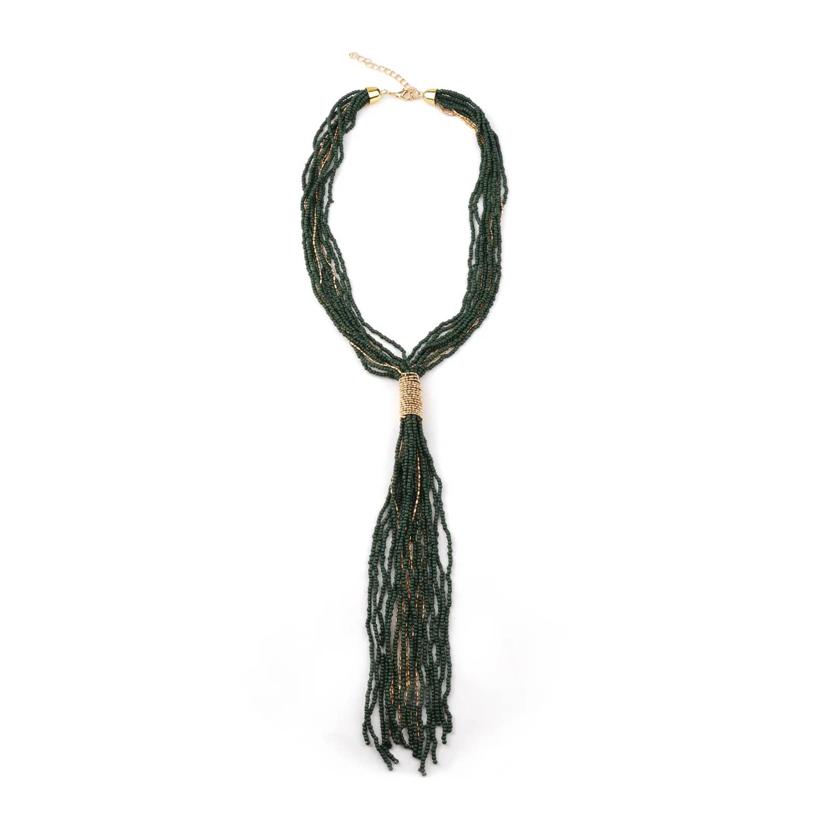 Domoflor s.l - Wholesale Beaded/Pearl Necklace - 💫🎀 Long Beaded Necklace with Bohemian Tassel 🎀💫4