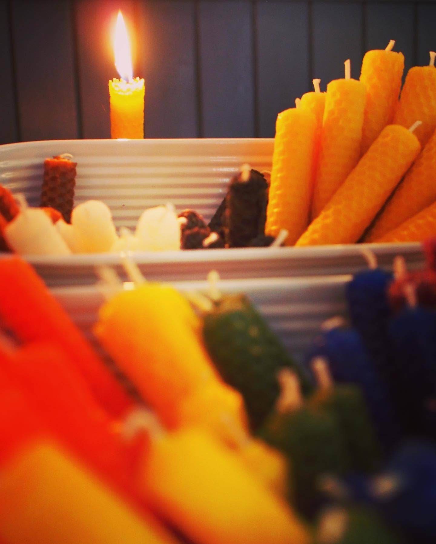 Lady of the Swans & Stars - Wholesale Tapered Candle/Candlestick - Hand-rolled Witch's Beeswax Spell Candle10