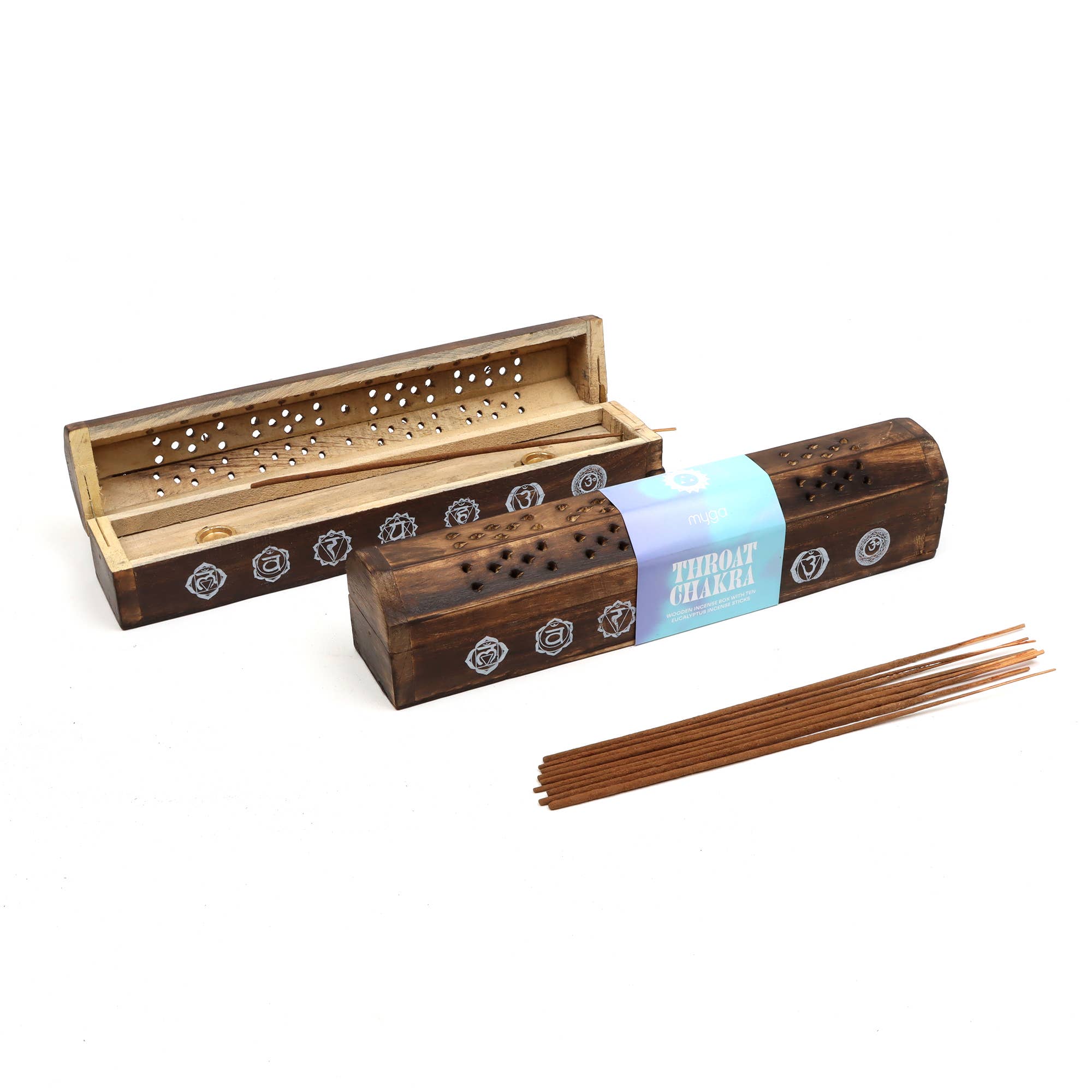 Myga – wholesale Incense – Wooden Boxes With 10 Incense Sticks, Carton Of 14  4