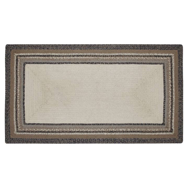 VHC Brands - Wholesale Area Rug - Floral Vine Jute Rug Rect Welcome w/ Pad 27x48