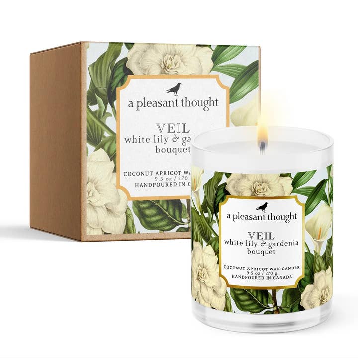 A Pleasant Thought – wholesale Burkljus – SLÖJA | VIT LILJA & GARDENIA BUKETT | LJUS1