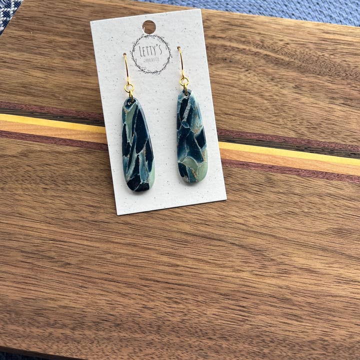 Faux Stone Clay Dangles for wholesale by Letty’s Lovelies Co