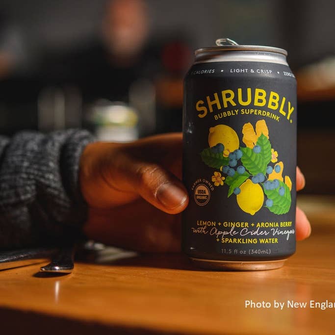 Shrubbly - Wholesale Sparkling Water - Lemon + Ginger + Aronia Berry Shrubbly
