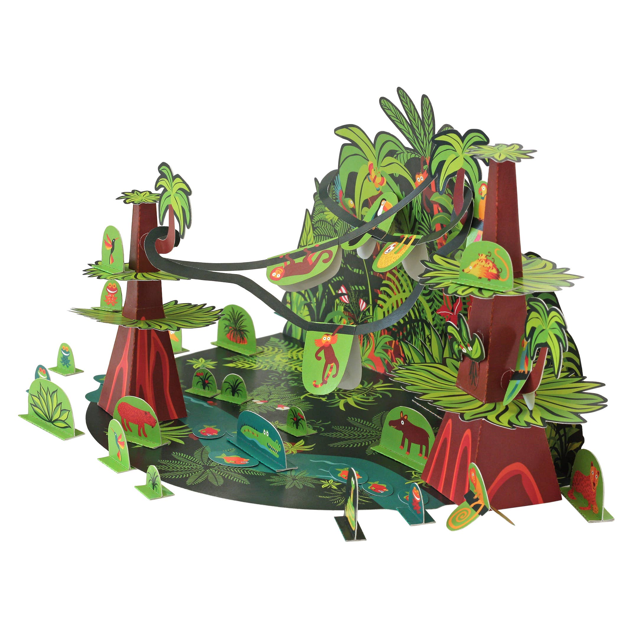 pukaca - Wholesale Toy Set - Kids - Tropical Forest Paper Toy1