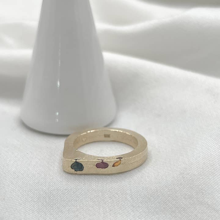 Amory C Jewelry - Wholesale Multi-Stone Ring - #7 Sapphire & Ruby 3 Stone4