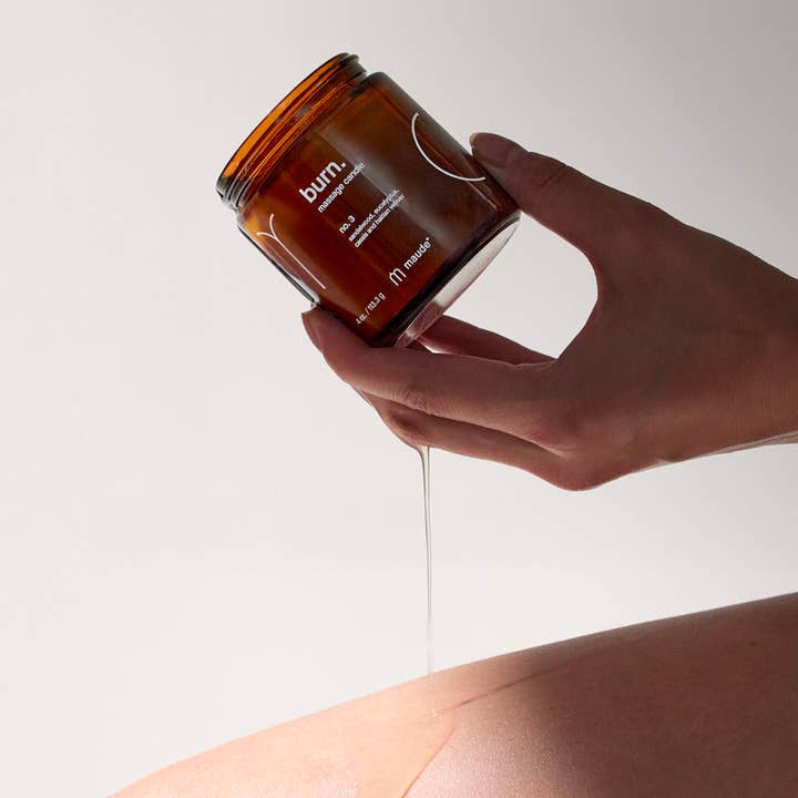 maude - Wholesale Jar/Filled Candle - Burn no. 3 - massage candle, eucalyptus, sandalwood, gifts.1