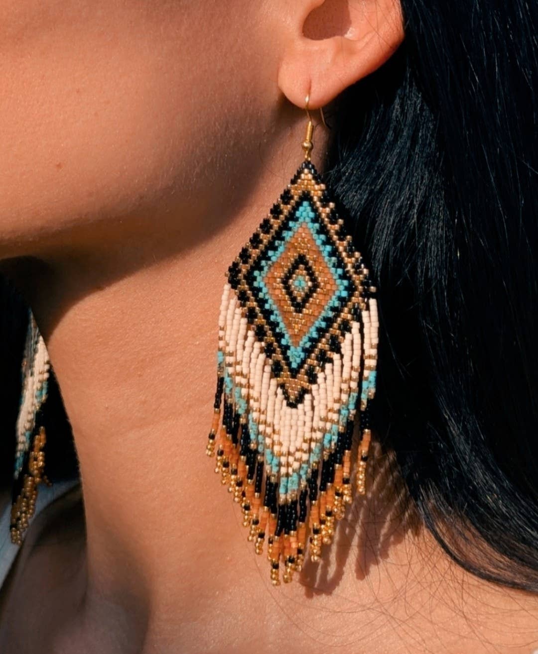 Agua del Río - Wholesale Dangle Earrings - Ethnic earrings handmade miyuki beads - TEMPLO