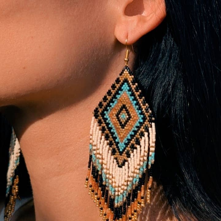 Agua del Río - Wholesale Dangle Earrings - Ethnic earrings handmade miyuki beads - TEMPLO0