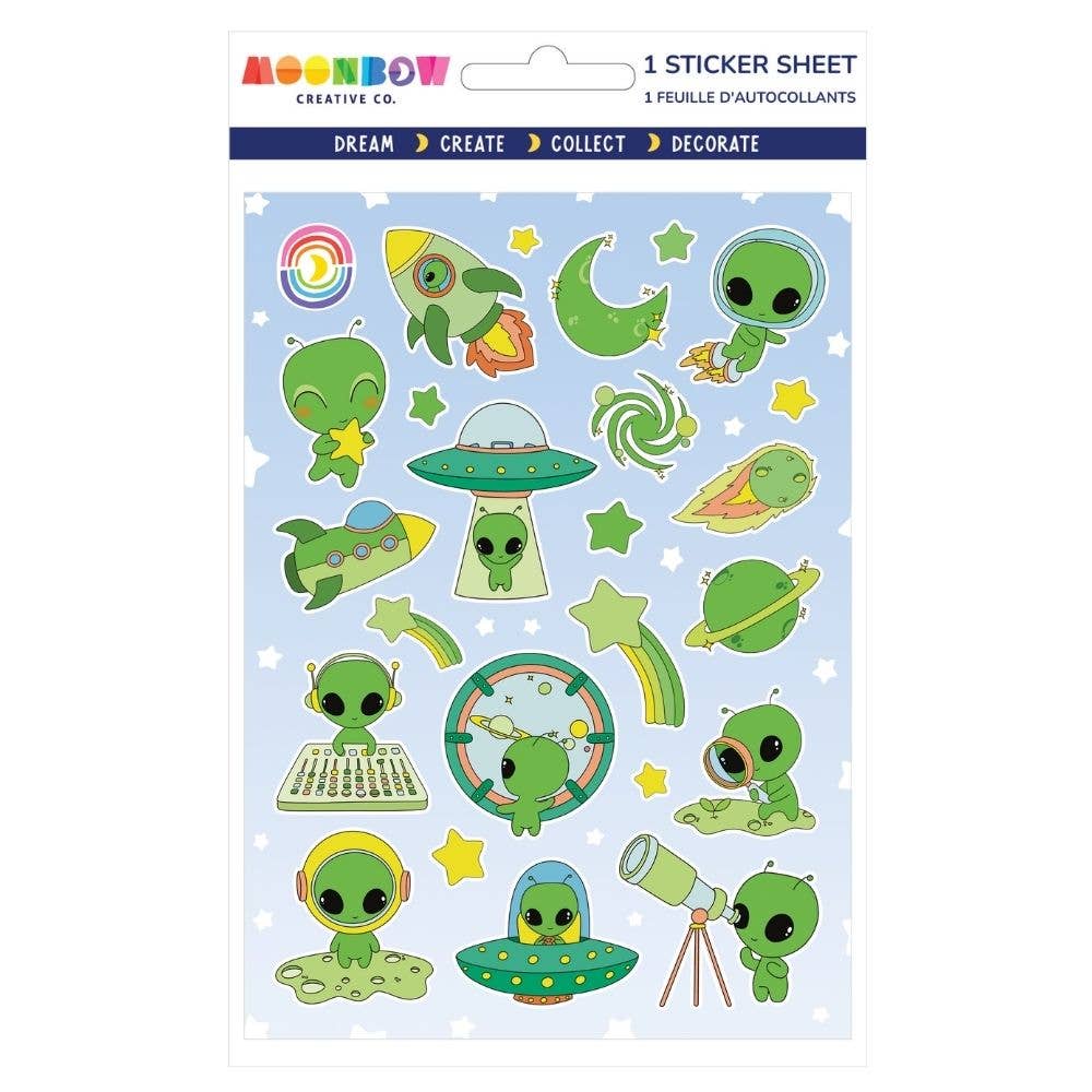 Moonbow Creative Co. - Wholesale Sticker - Martian Mischief Hologram Sticker Sheet0