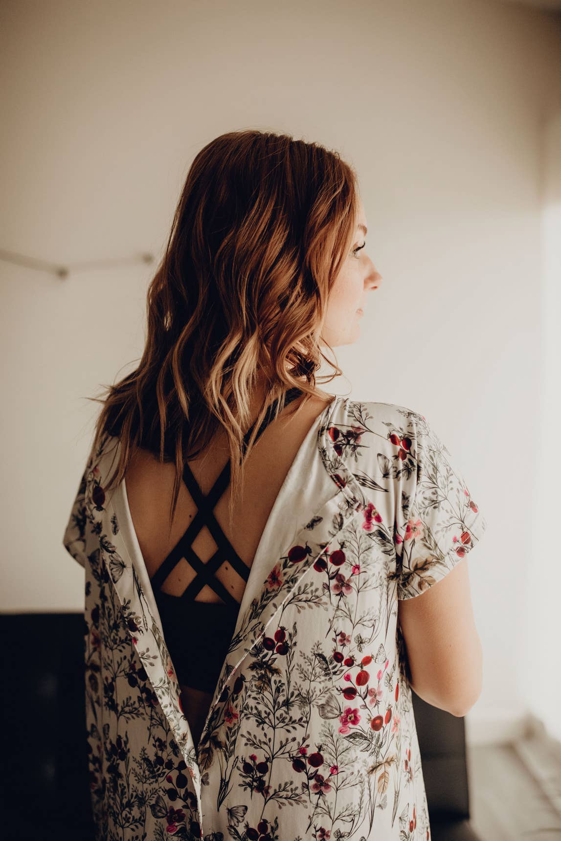 Three Little Tots - Wholesale Dress - Maternity - Floral Mommy Labor and Delivery/ Nursing Gown13