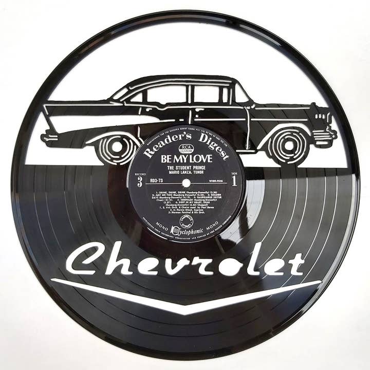 Broken Record - Wholesale Wall Accent - Vinyl Record Art - Chevrolet