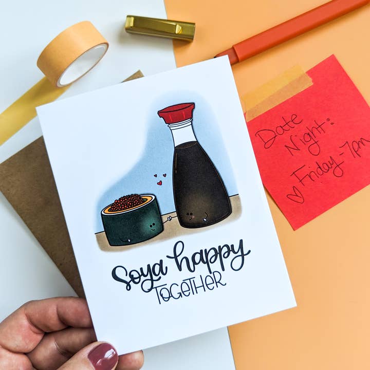 Soya Happy Together Card for wholesale by Real Happy Designs