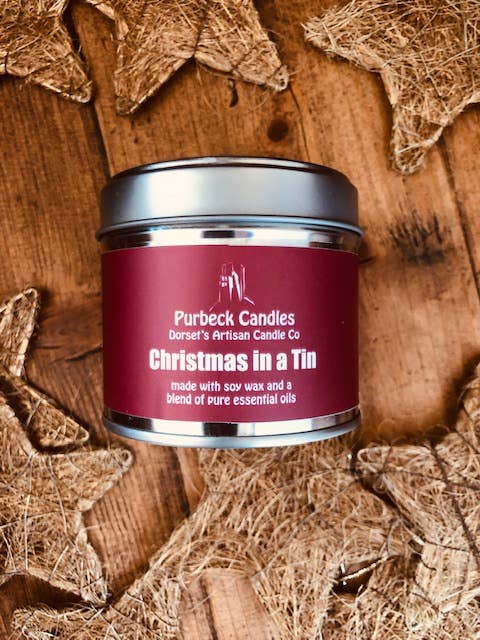 Purbeck Candles - Wholesale Jar/Filled Candle - Signature Range - Christmas In A Tin3