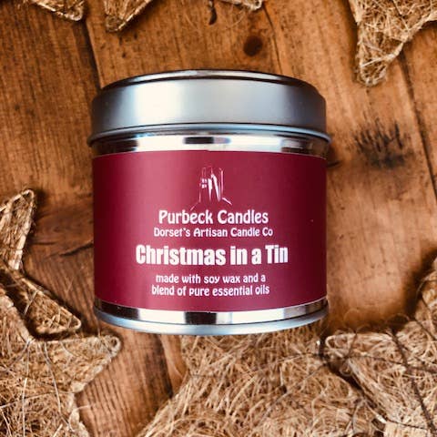 Purbeck Candles - Wholesale Jar/Filled Candle - Signature Range - Christmas In A Tin3
