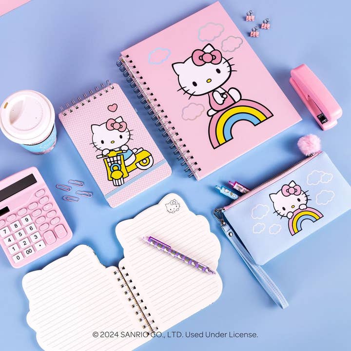 Studio Oh! - Wholesale Notebook - Hello Kitty Classic Pink Top-Spiral Notebook with Pen Loop4