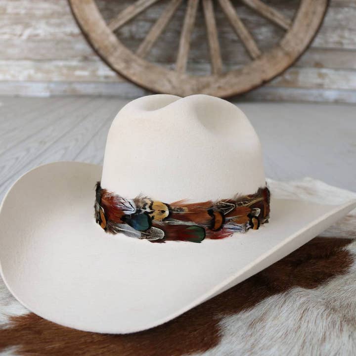 Willow Lane Hat Co. - Wholesale Hat Accessory - Women's - Western Feather Vistoso II Hat Band