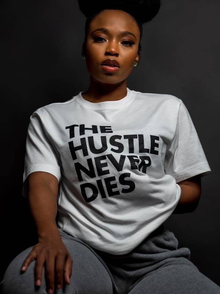 The Hustle Never Dies – wholesale Screen printed t-shirt – Men′s – THND Classic T-Shirt - Unisex