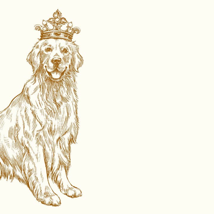 Royal Golden Retriever A6 Notes for wholesale by Alexa Pulitzer