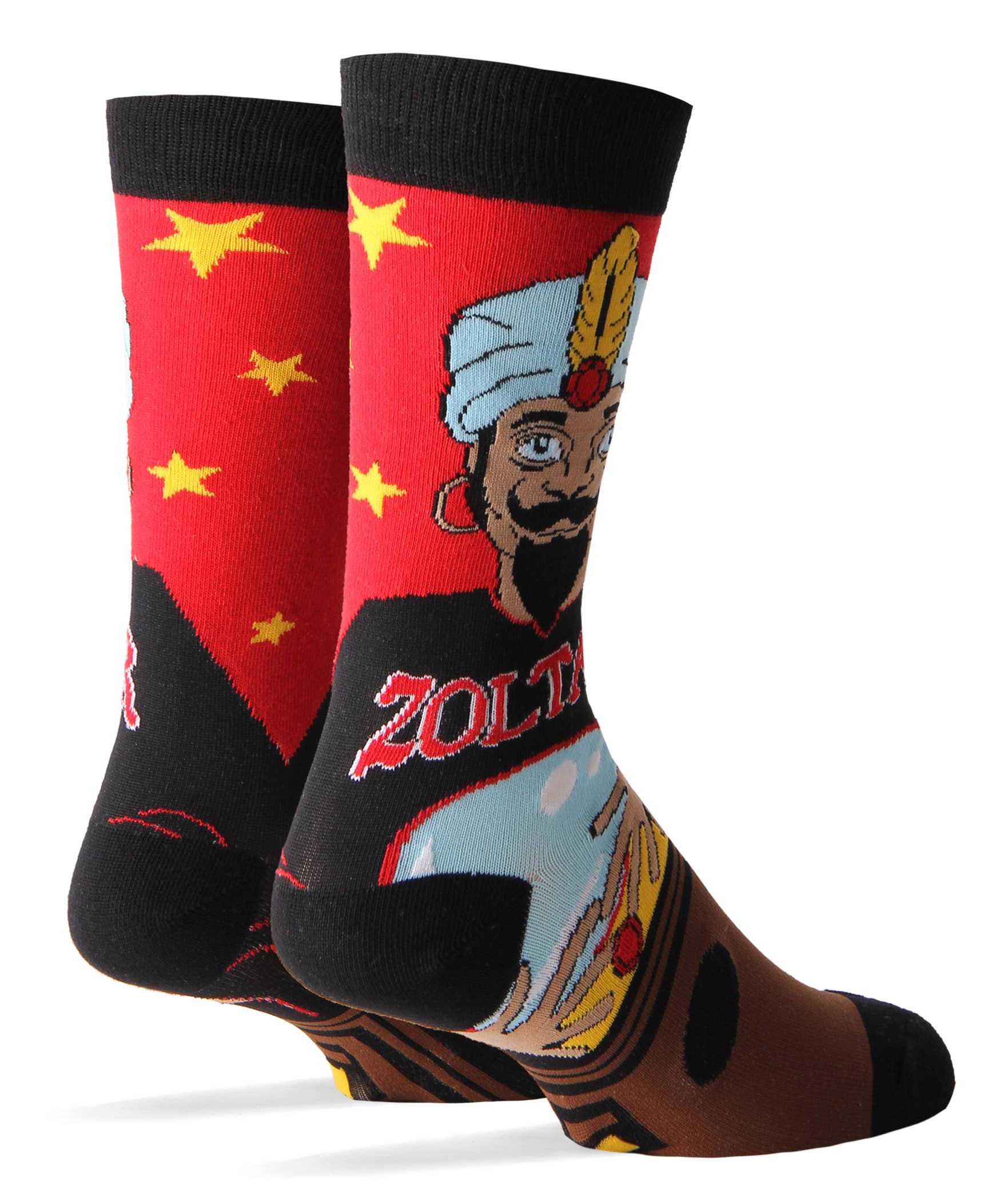 Oooh Yeah/Sock It Up/Oooh Geez Slippers - Wholesale Socks - Men's - Make A Wish Zoltar | Men's Cotton Crew Funny Socks1