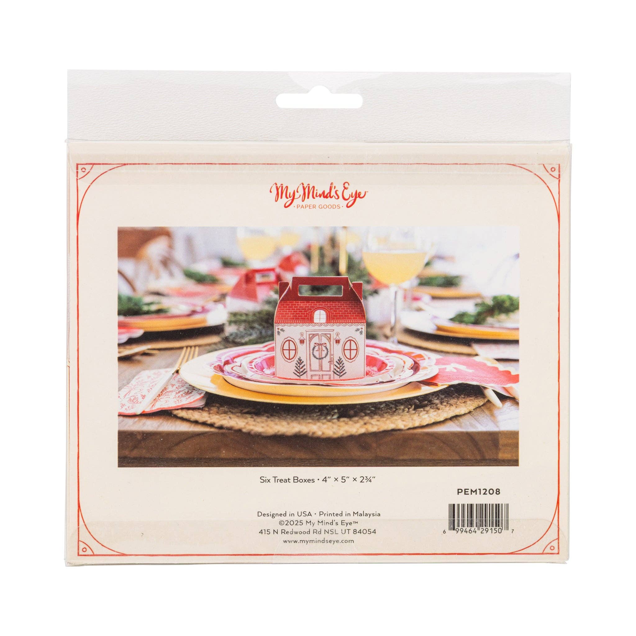 My Mind’s Eye - Wholesale Party Favor Bag/Box - PEM1208 -  Row House Gable Box4