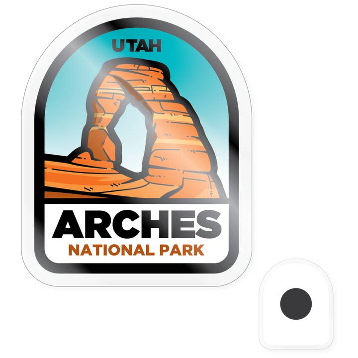 Magnet - Utah Arches Ntnl Park Badge for wholesale by Morris Magnets