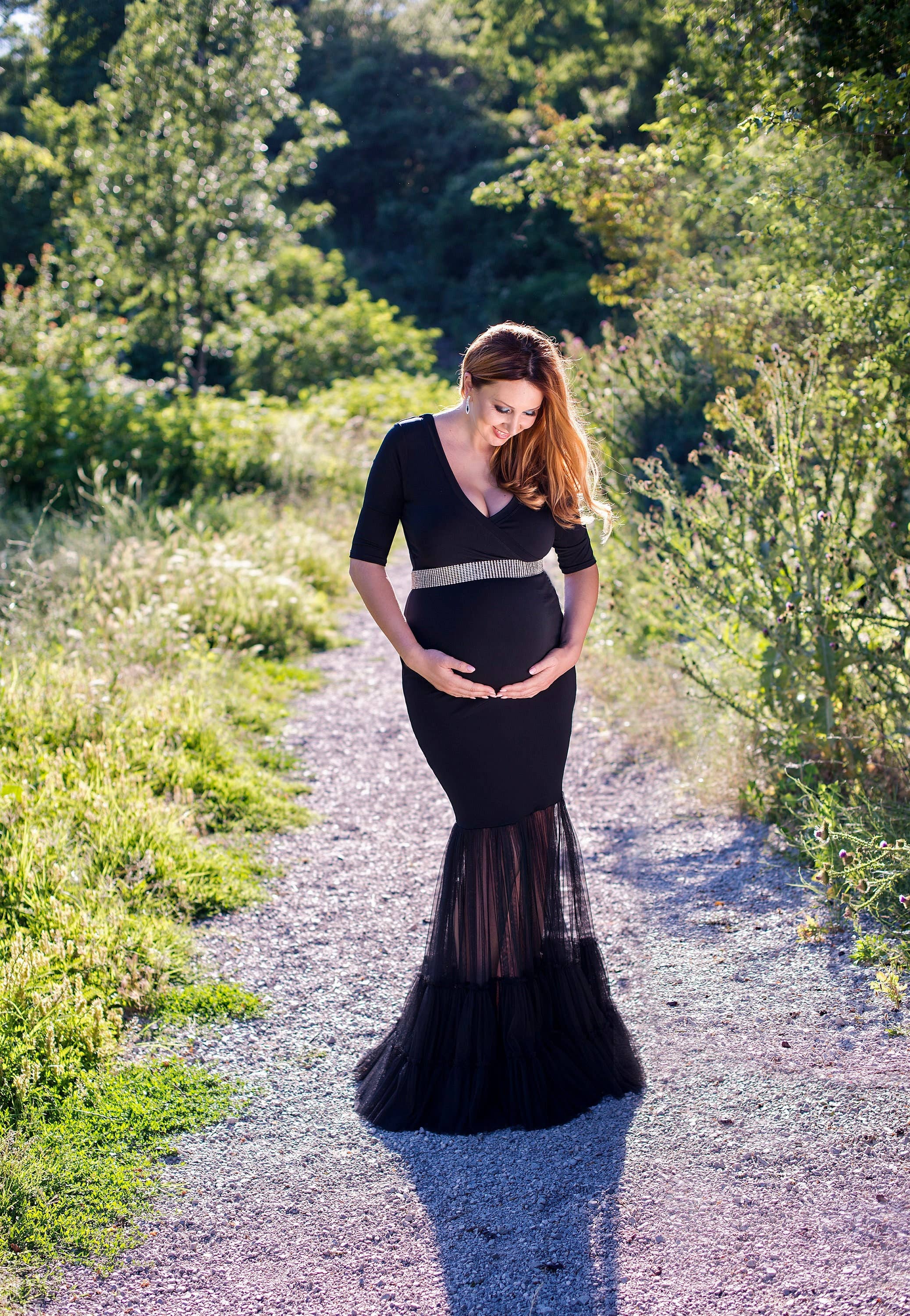 RALELE EOOD - Wholesale Dress - Maternity - Long Formal Maternity Dress, Plus Size Maternity Clothing0