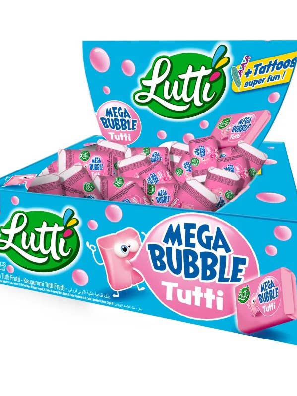 (S6-14) LUTTI - Mega Bubble - Tutti - (200 Paquet) x 1 pour la vente par iSweet.ca