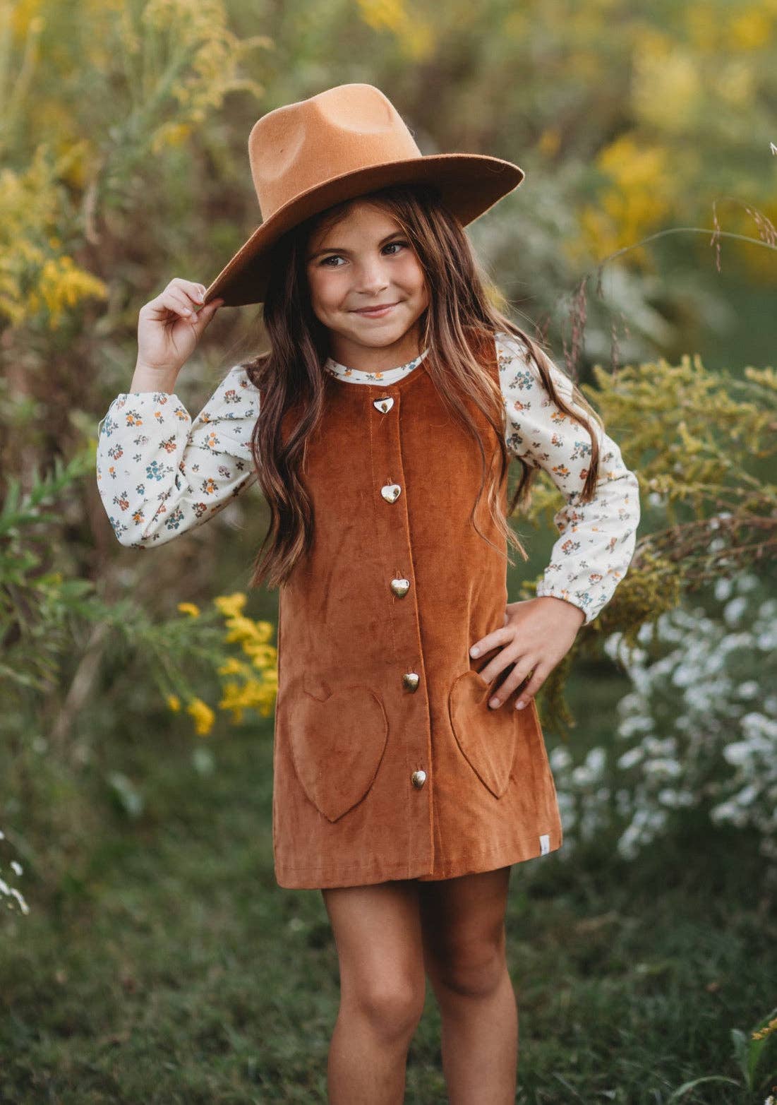 Love and Grow Clothing Co - Wholesale Dress - Kids - Corduroy Jumper ~ Caramel0