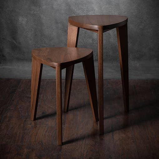 Takai - Mesas Laterais Altas Empilháveis – Nogueira a Vapor Feita à Mão por atacado de Meda furniture