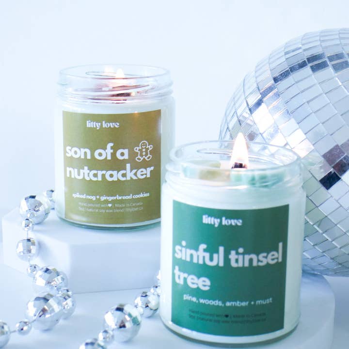 litty love - Wholesale Jar/Filled Candle - Son of a nutcracker - 9oz candle1