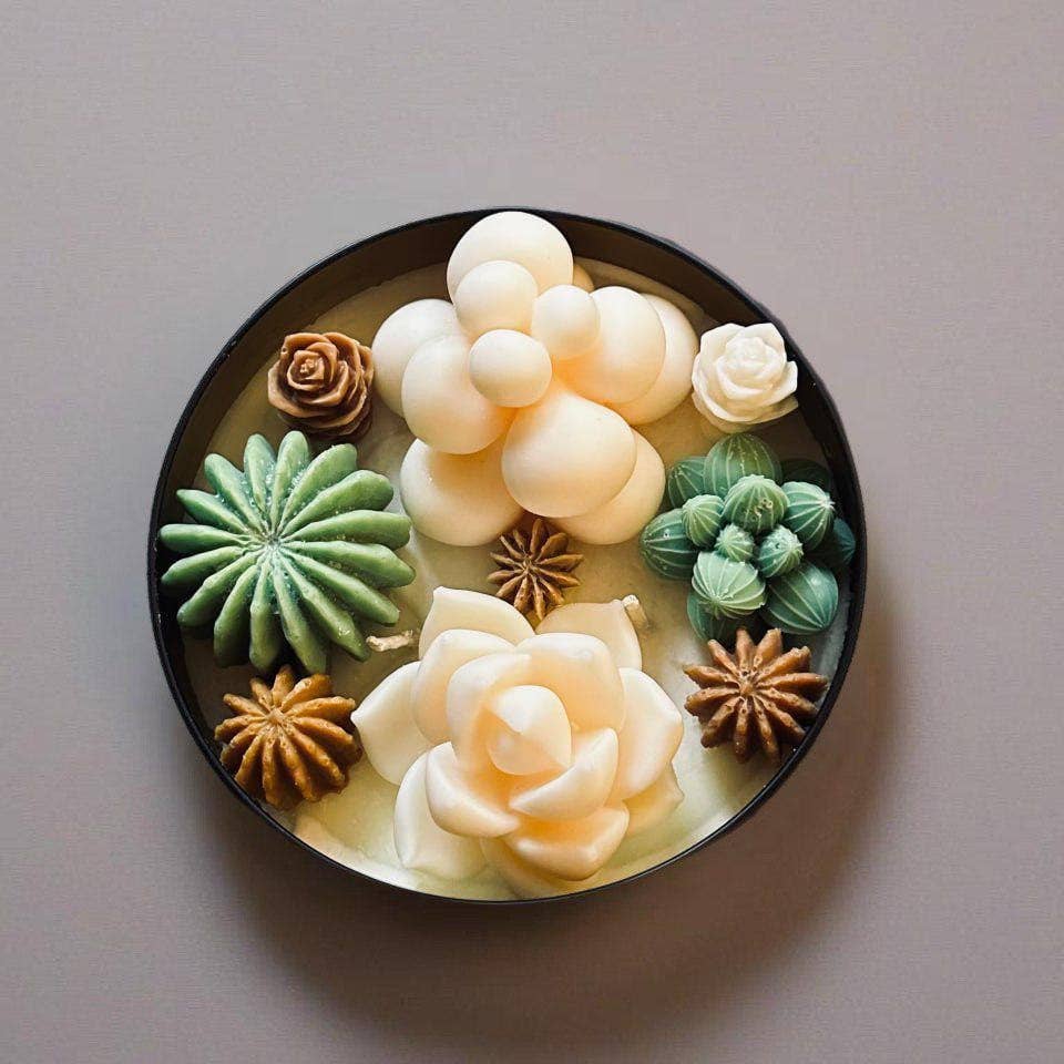 Karly’s Candles – Großhandel Geschenkkerze – Kaktus & Sukkulenten Sojakerze - Geschenk für Pflanzenliebhaber4