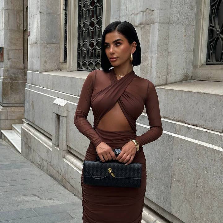 Criss-Cross Neckline – Front Cut-Out - 1243 and other Purchase Wholesale cinqpoint. Free Returns & Net 60 Terms on Faire trending on Faire.