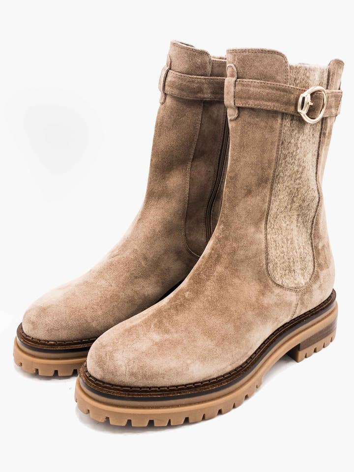 Luca Grossi - Wholesale Boots - Women's - Croissant Suede Calfskin Boots4