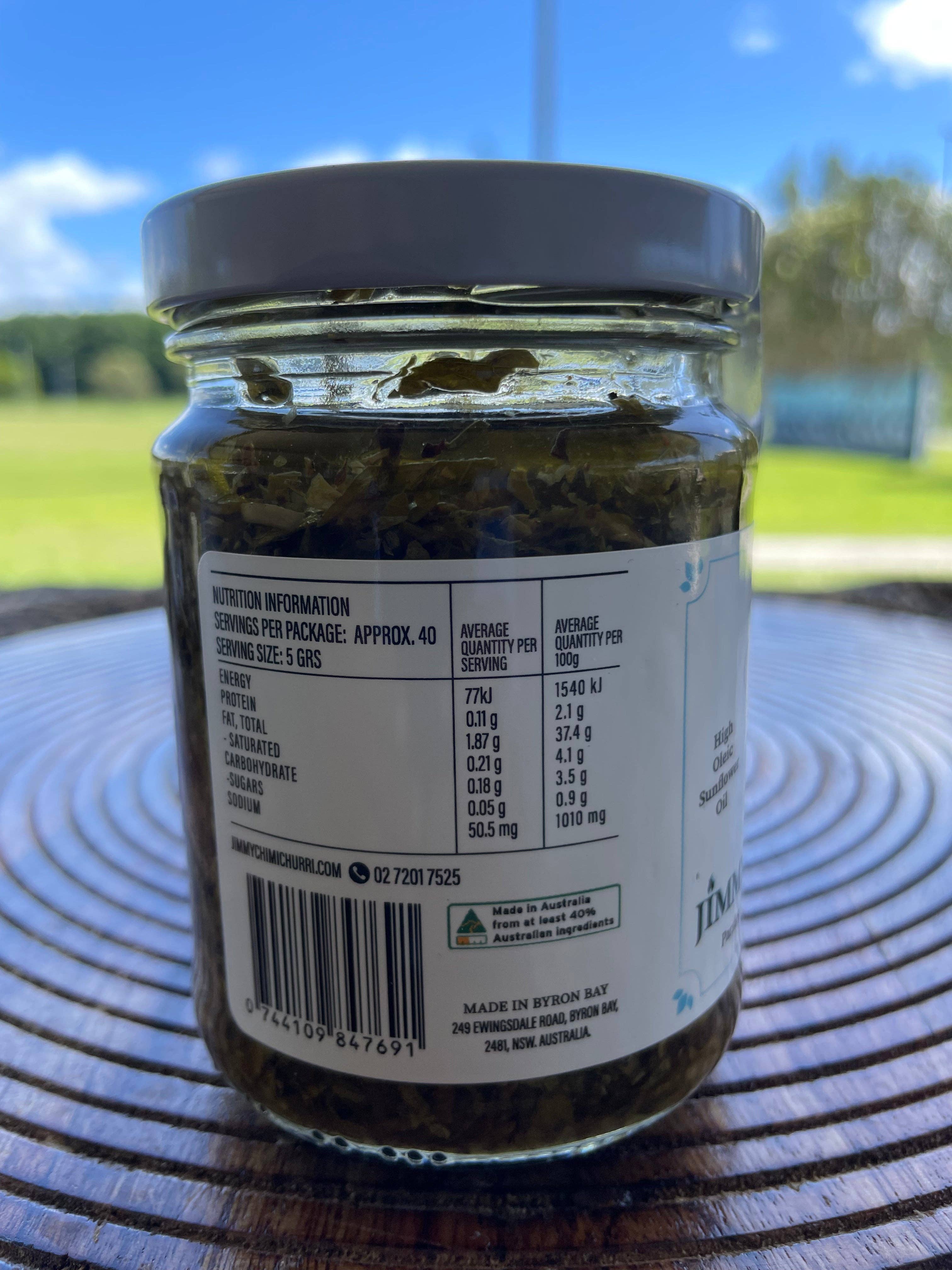Jimmy Chimichurri - Wholesale Sauce - Jimmy chimichurri Classic Jar 200grs1