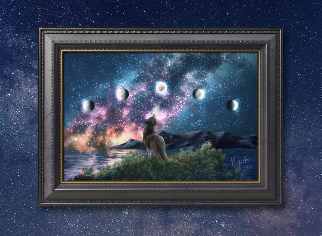 Foxtrot Artistry - Wholesale Art Print - Coastal Wolf Print1