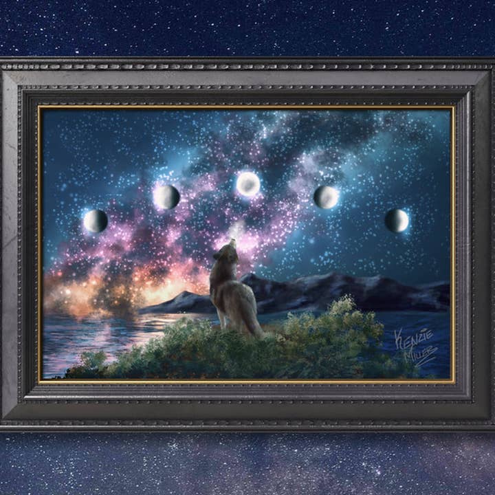 Foxtrot Artistry - Wholesale Art Print - Coastal Wolf Print1