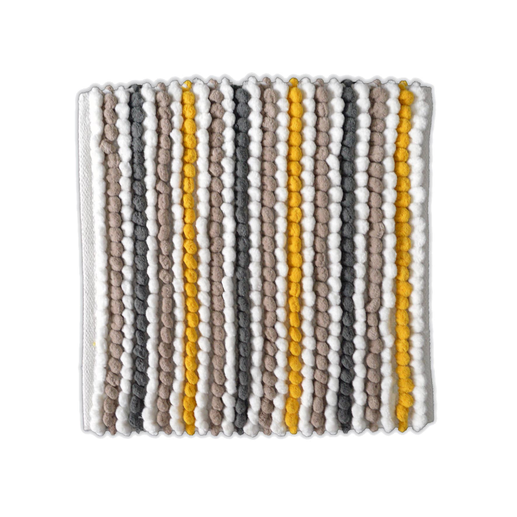 Allure Bath Fashions - Wholesale Bath Mat - Striped Chunky Bobble Shower Mat - Luxury Square Bath Mat19