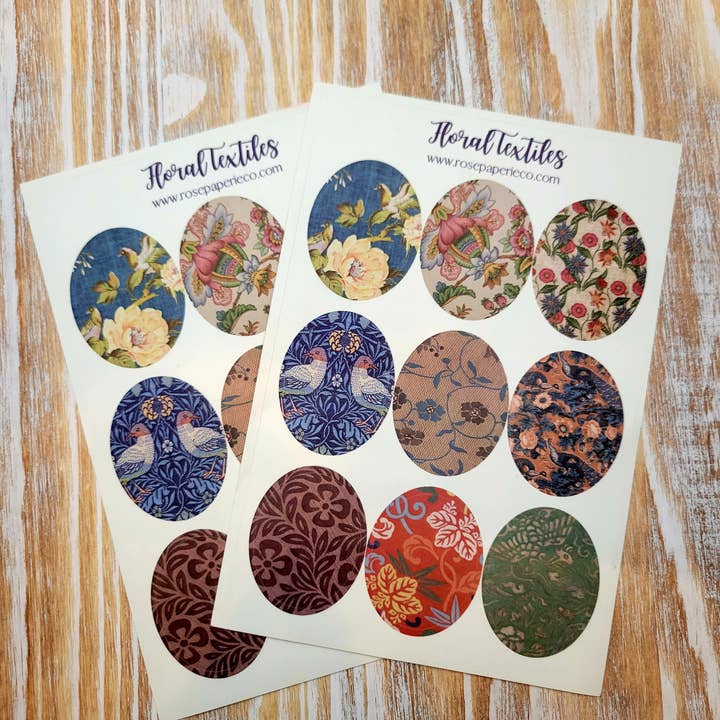Adesivos de padrão floral por atacado de Rose Paperie