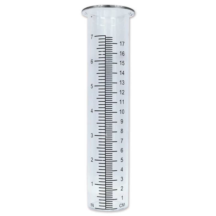 Sunset Vista Designs - Wholesale Outdoor Ornament/Decor - 8.25" x 2.25" Rain Gauge Glass Tube