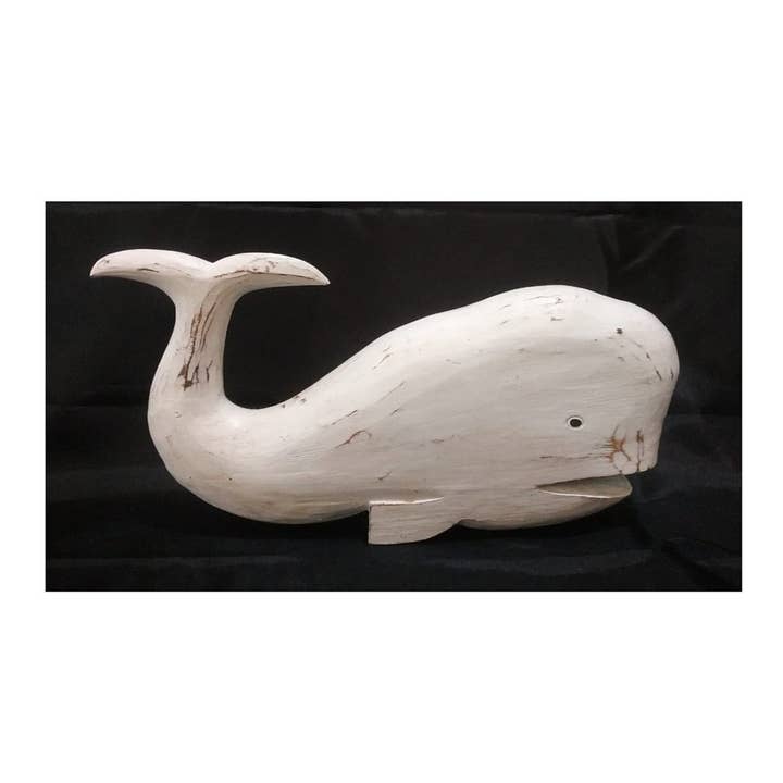 Cantiq Living - Wholesale Sculpture - Wooden Whale Statue