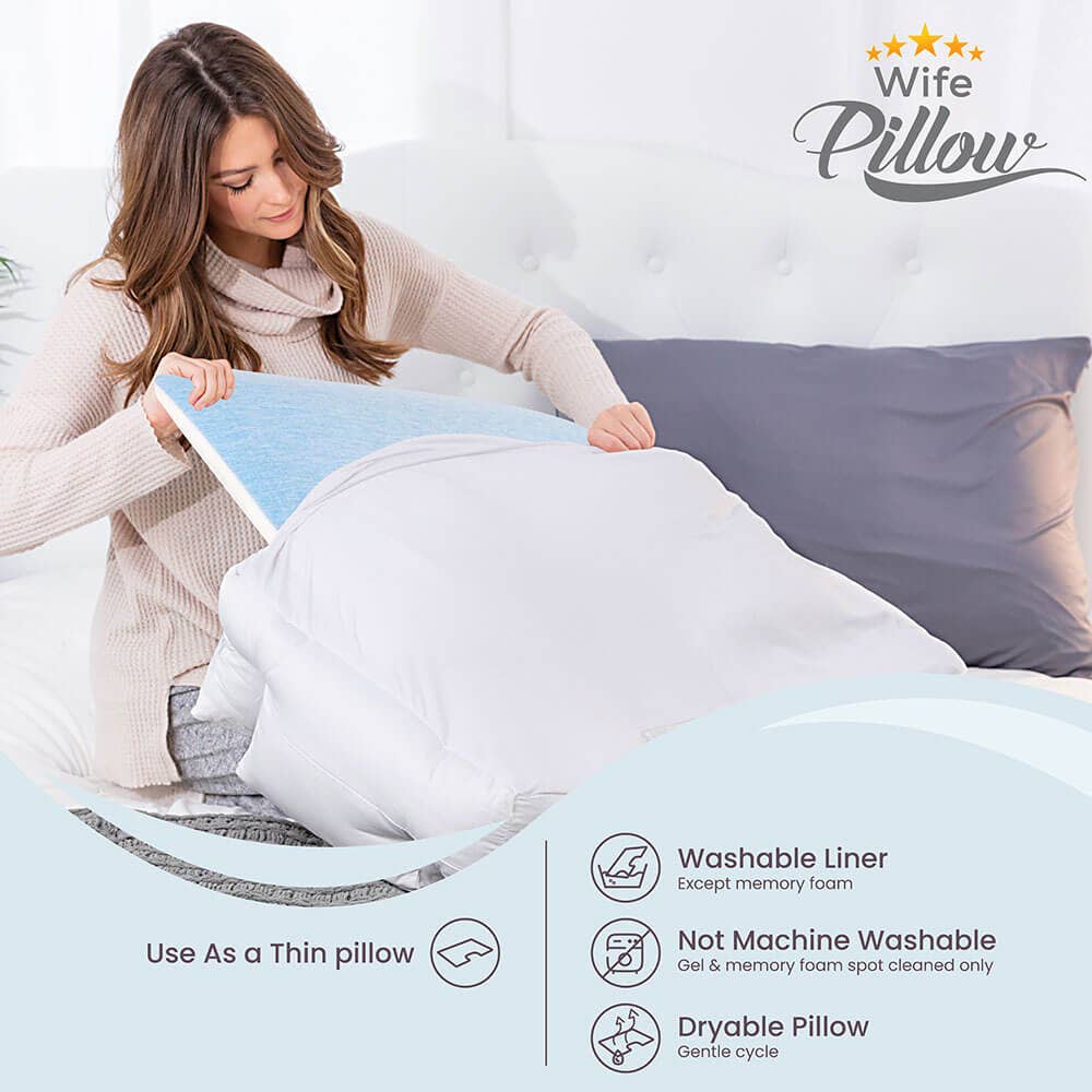 Husband Pillow – Großhandel Kopfkissen – SG - Einlage Kühlauflage Topper Einlage Gel Kühl Memory Foam - F2