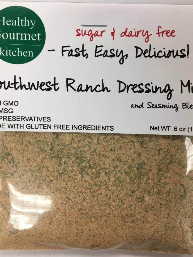Southwest Ranch Dressing and Dip Mix for wholesale by Healthy Gourmet Kitchen