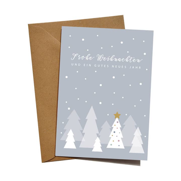 Carte de Noël "Forêt de Noël" pour la vente par mimie & joe