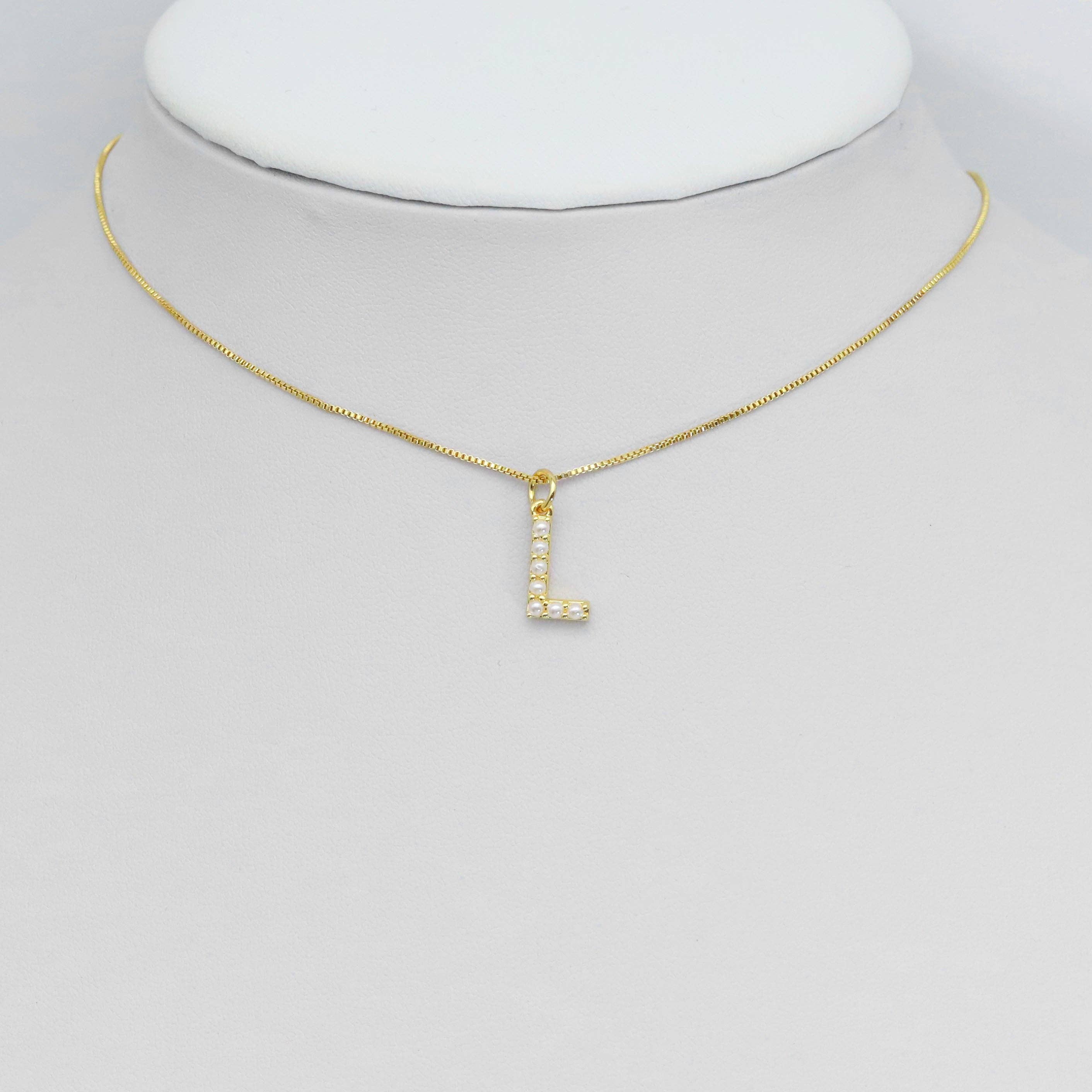 BestBeads&Beyond - Wholesale Individual Charm/Pendant - Gold Silver Pearl Initial Letter charm, sku#A2623