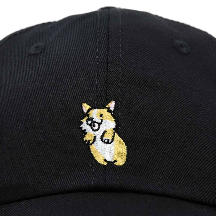Dalix - Wholesale Baseball Cap - Women's - DALIX Cute Leaping Corgi Hat Womens Embroidered Baseball Cap1