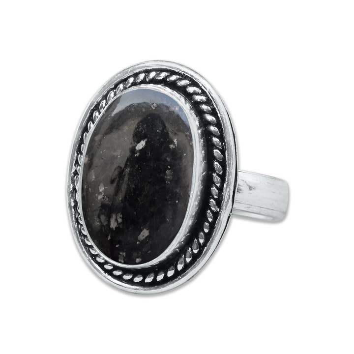 Handmade Jewels - Wholesale Multi-Stone Ring - Nuummite Rings – Handmade, Silver-Plated, Grounding (Made To Order)5