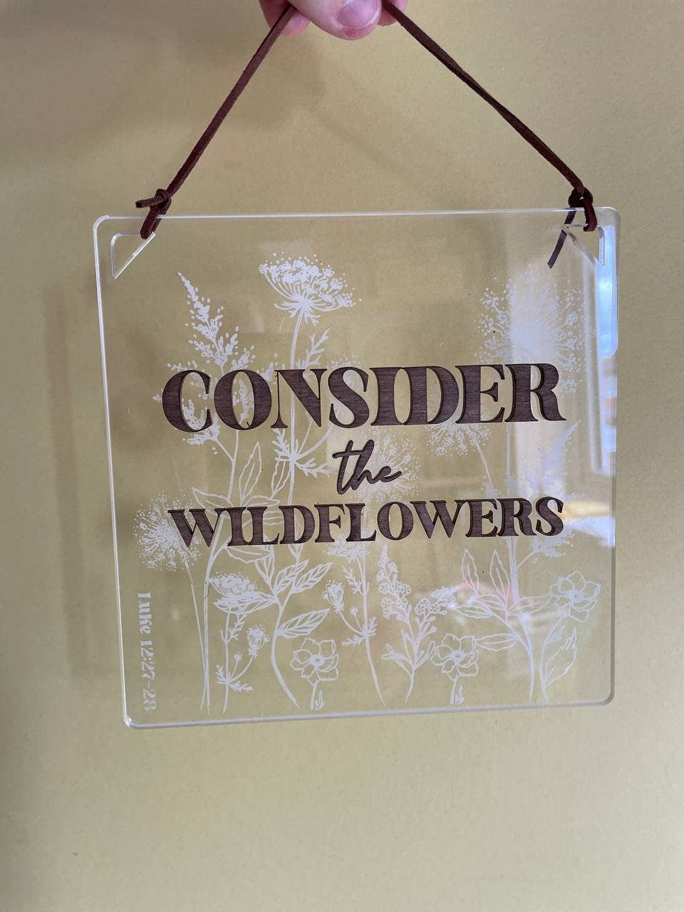 Birch and tides – wholesale Decorative panel – Consider the Wildflowers engraved panel2