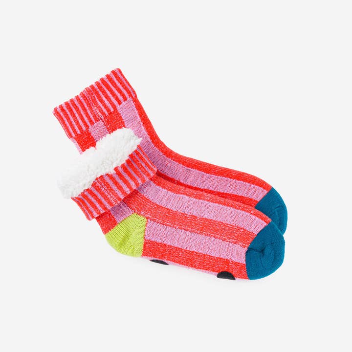 VERLOOP | knits - Wholesale Sock Slippers - Unisex - Big Stripe House Socks