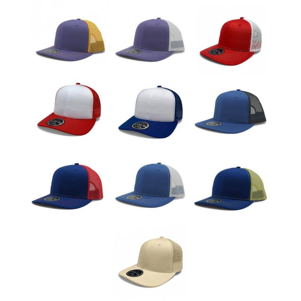 DOBBI – Großhandel Basecap – Unisex – Einfache Rutsche Kurve 6-Panel-Mesh86